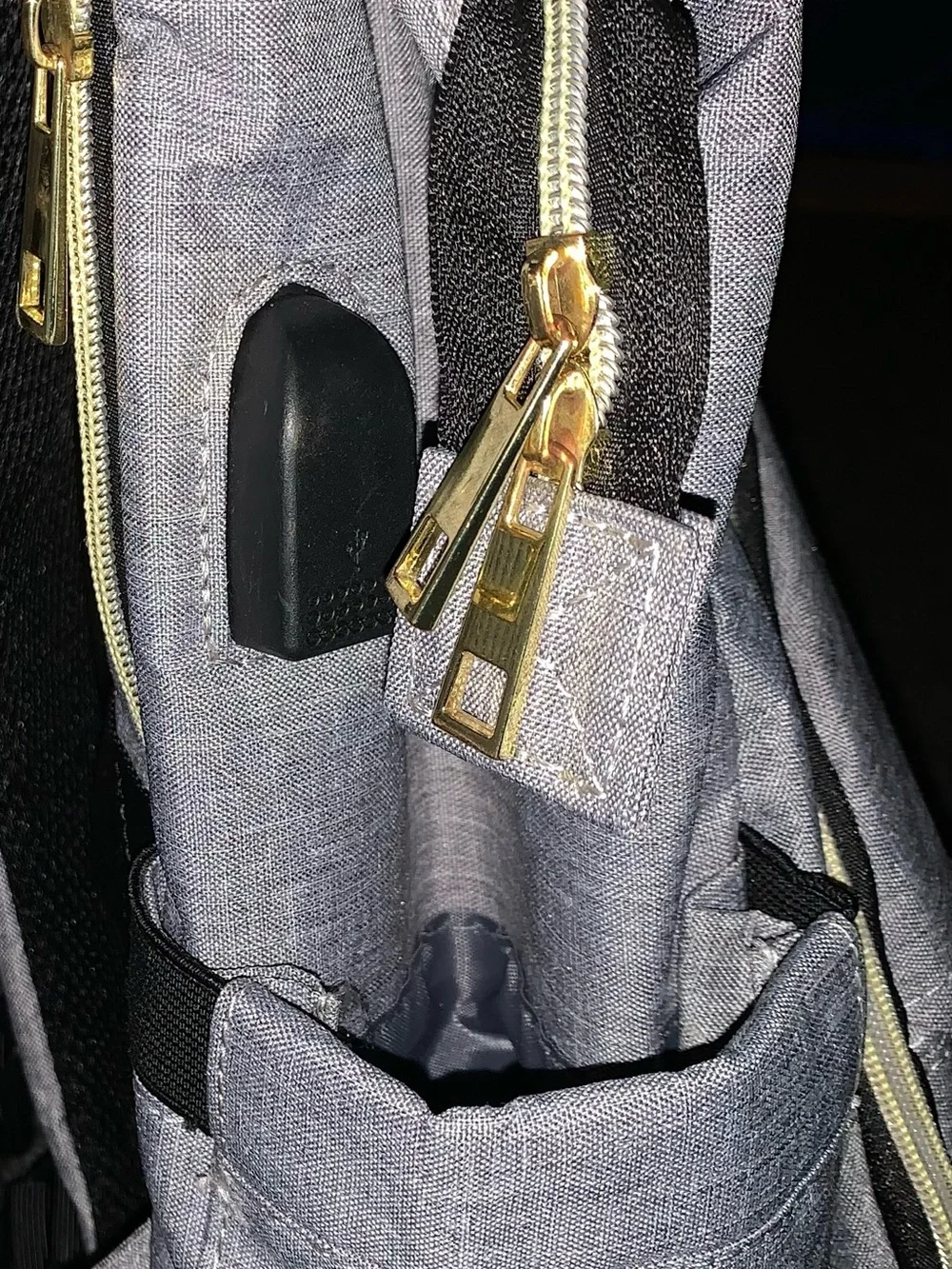 Gray Intrbleu Laptop Backpack For Women
